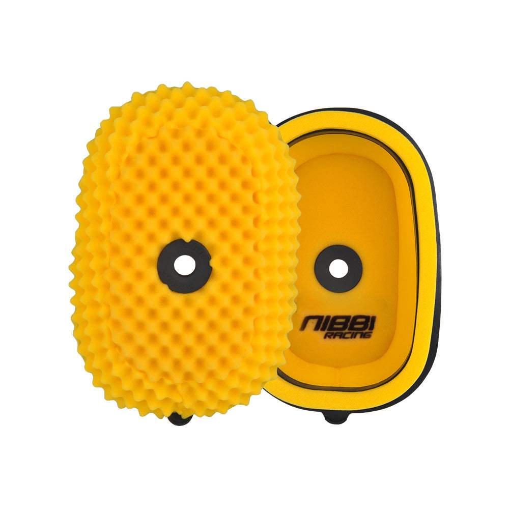 High performance dual-stage foam air filter for dirt bikes - Honda CRF Yamaha YZ KTM motocross pre-oiled washable reusable
