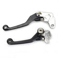 CNC billet 6061-T6 aluminum adjustable brake clutch lever set dirt bike 6-position pivot foldable Honda Yamaha KTM Kawasaki Suzuki