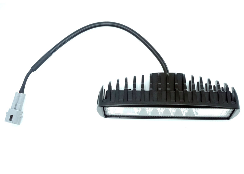 Sur-Ron LED headlight bar installed on Light Bee X - front view night riding